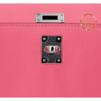 Kelly Pochette Rose Azalee Swift Handbags