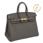 Birkin 25 Gris Meyer Togo Handbags