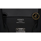 Birkin 25 Black Swift Palladium Handbags