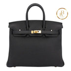 Birkin 25 Black Togo Ghw Handbags