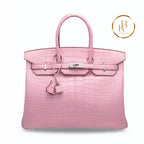 Birkin 25 5P Matte Pink Alligator Handbags