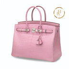Birkin 25 5P Matte Pink Alligator Handbags