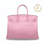 Birkin 25 5P Matte Pink Alligator Handbags