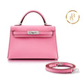 Kelly 20 Mini Ii 5P Bubblegum Pink Epsom Handbags
