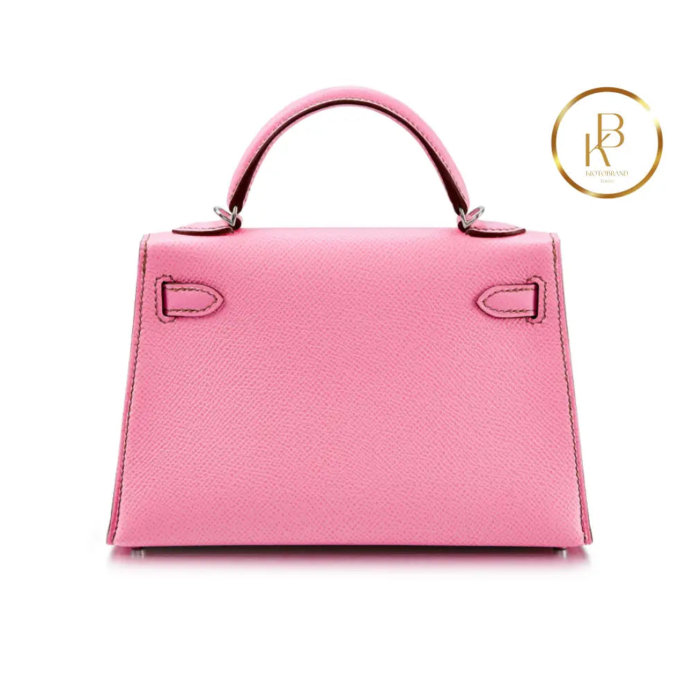 Kelly 20 Mini Ii 5P Bubblegum Pink Epsom Handbags