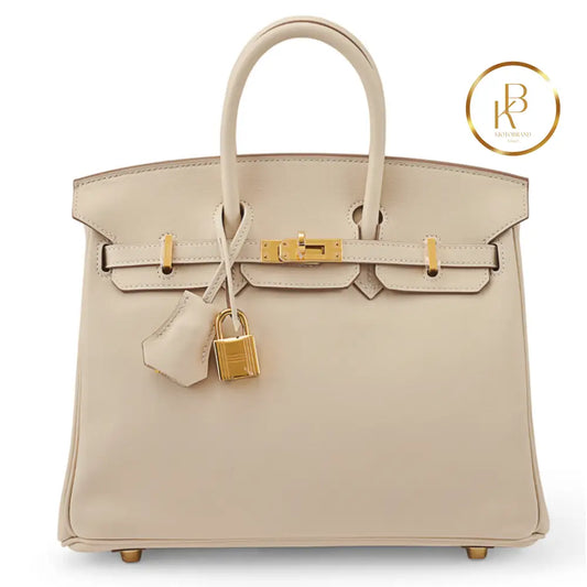 Birkin 25 Craie Swift Ghw Handbags