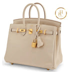 Birkin 25 Craie Swift Ghw Handbags