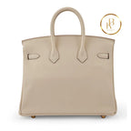 Birkin 25 Craie Swift Ghw Handbags