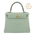 Kelly 25 Matte Alligator Vert Deau Handbags