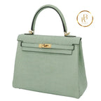 Kelly 25 Matte Alligator Vert Deau Handbags