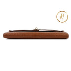Kelly Cut Matte Alligator Gold Handbags
