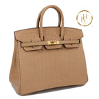 Birkin 25 Chai Matte Alligator Ghw Handbags