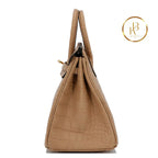 Birkin 25 Chai Matte Alligator Ghw Handbags