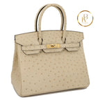 Birkin 30 Ostrich Parchemin Ghw Handbags