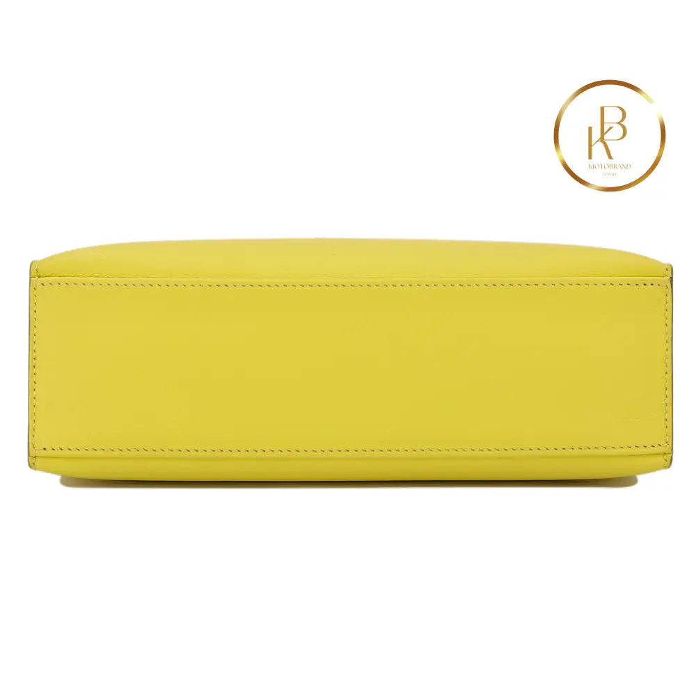 Kelly Pochette Lime Swift Ghw Handbags