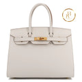 Birkin 30 Gris Pale Epsom Handbags