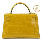 Kelly 20 Ii Mini Mimosa Shiny Alligator Handbags