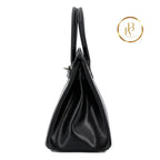 Birkin 30 Black Box-Calfskin Handbags