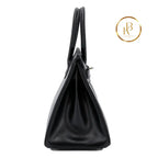 Birkin 30 Black Box-Calfskin Handbags
