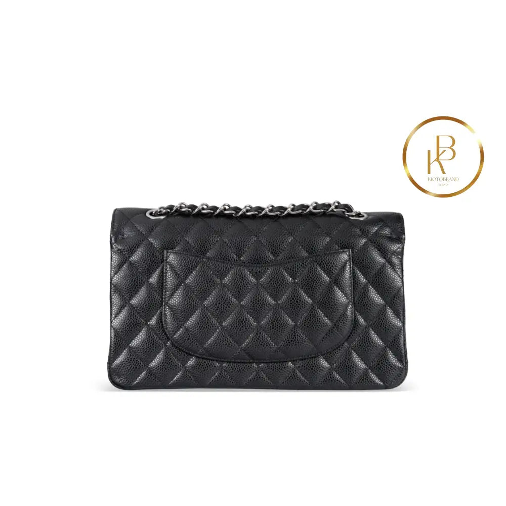 Black Caviar Medium Classic Double Flap Handbags