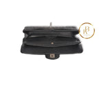 Black Caviar Medium Classic Double Flap Handbags