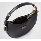 Prada Arqué Leather Shoulder Bag Handbags