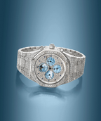 Audemars Piguet. An Exceptional And Unique 18K White Gold Diamond-Set Minute Repeating Perpetual