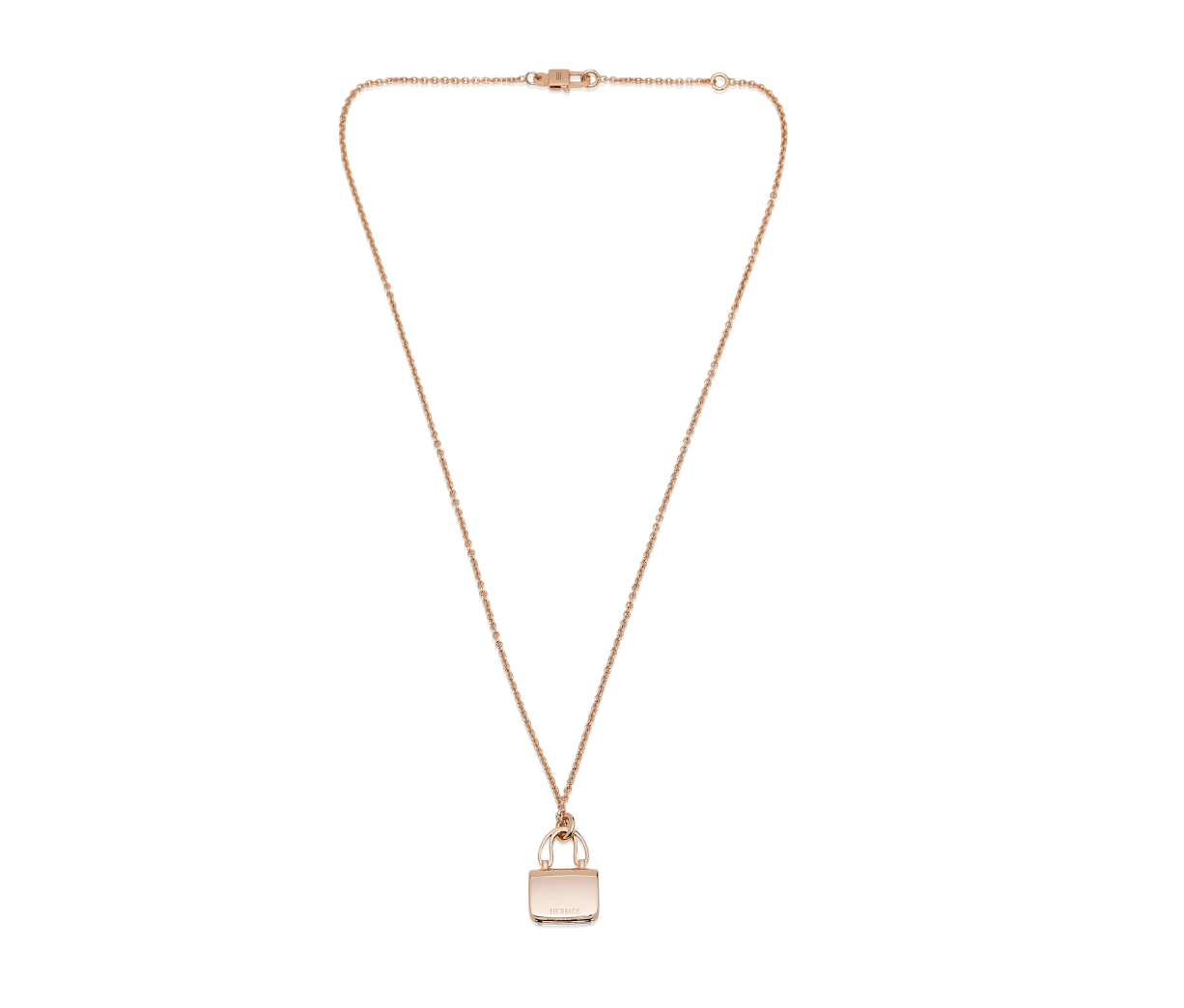 A Set Of Three: An 18K Rose Gold & Diamond Kelly Bracelet White Amulette Pendant Necklace Constance