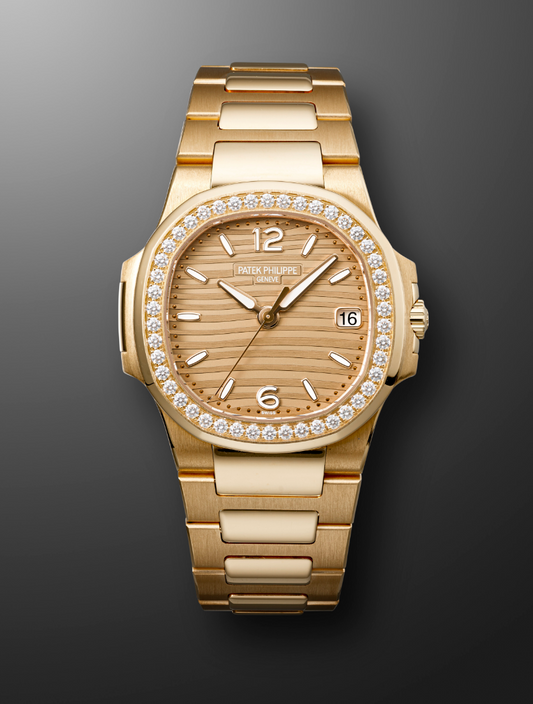 Patek Philippe Pink Gold & Diamond Set Nautilus 7010/1R-012 Watches