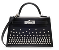 Kelly II 20 Clouté in Black Box Calfskin Limited Edition