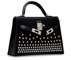 Kelly II 20 Clouté in Black Box Calfskin Limited Edition