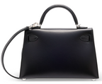 Kelly II 20 Clouté in Black Box Calfskin Limited Edition