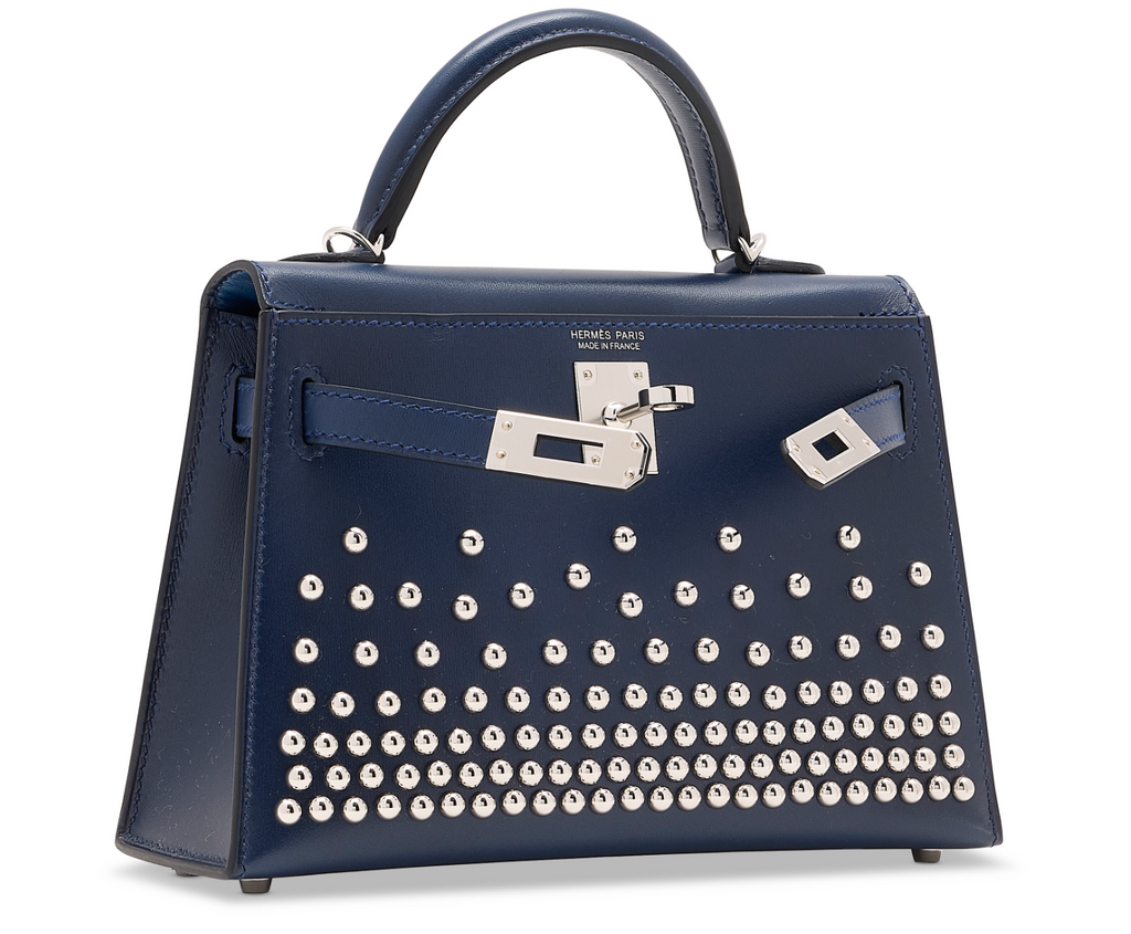 Kelly II 20 Clouté in Bleu Abysse Box Calfskin Limited Edition
