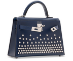 Kelly II 20 Clouté in Bleu Abysse Box Calfskin Limited Edition