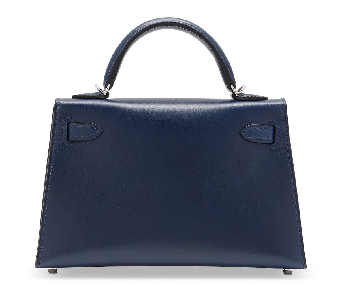 Kelly II 20 Clouté in Bleu Abysse Box Calfskin Limited Edition