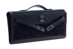 Kelly Cut Black Box Calfskin Feathers & Black PVD Hardware (So Black Edition)
