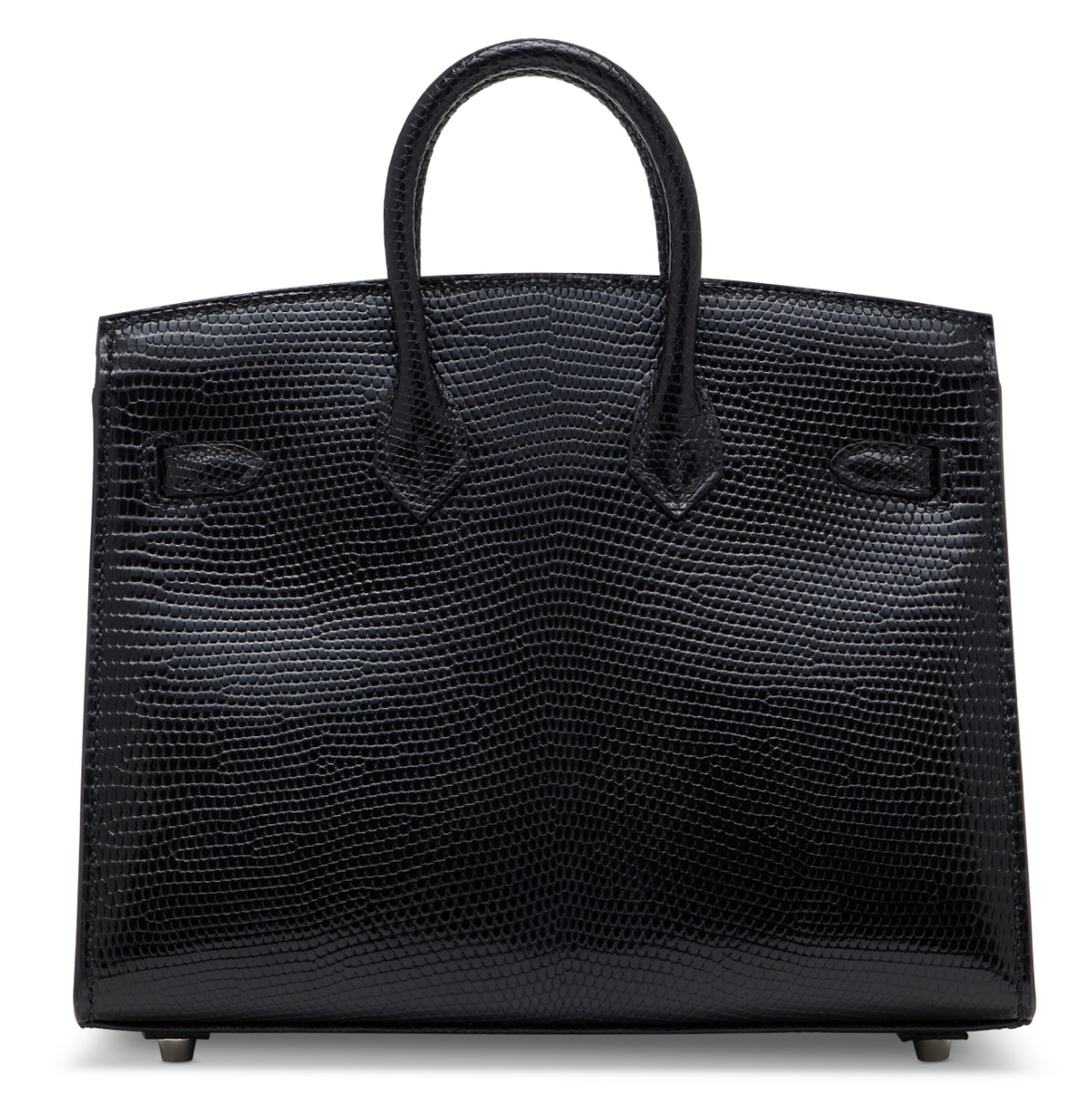Birkin 20 Shiny Black Niloticus Lizard Palladium Sellier