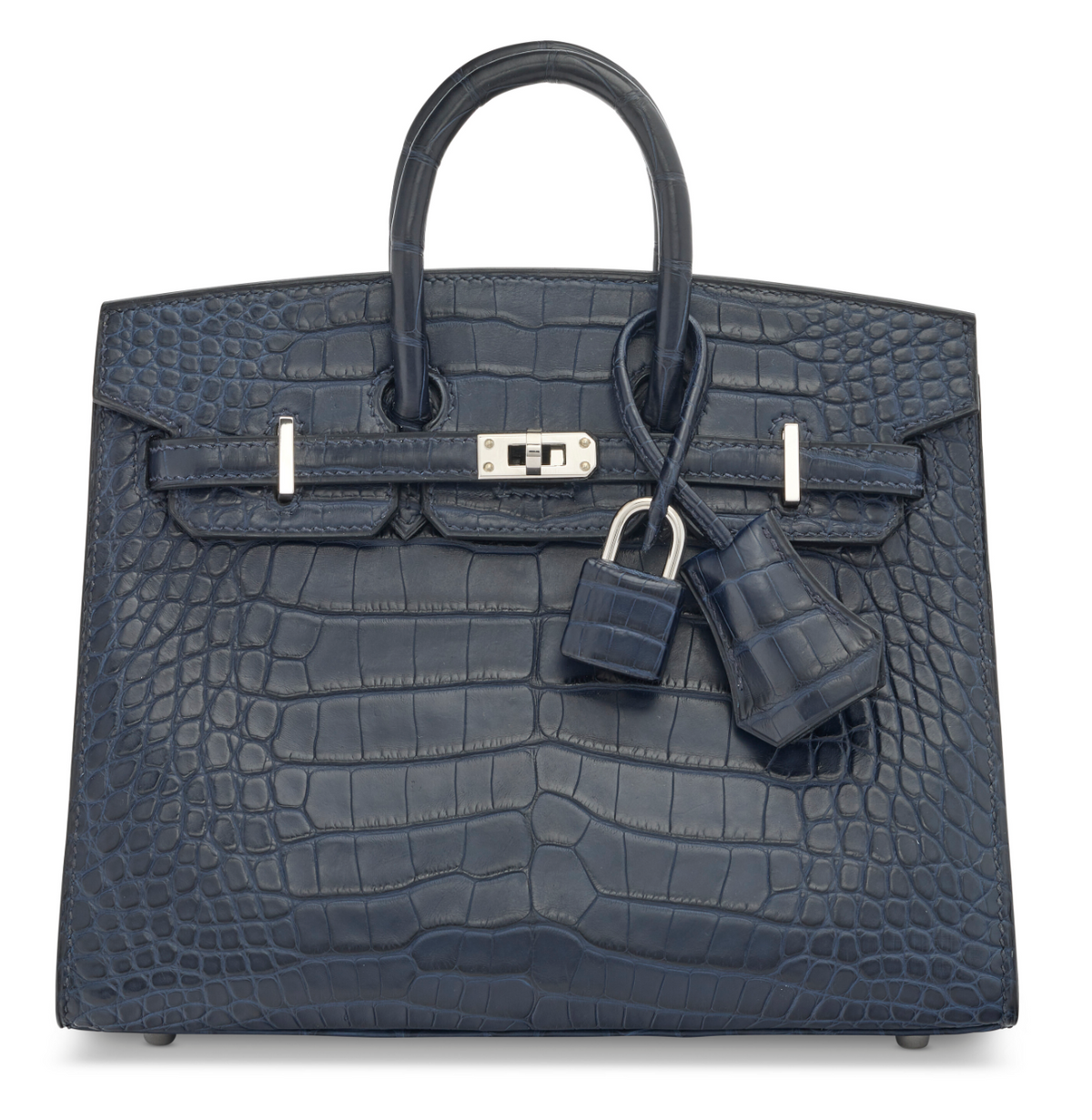 Birkin 20 Matte Bleu Alligator Palladium