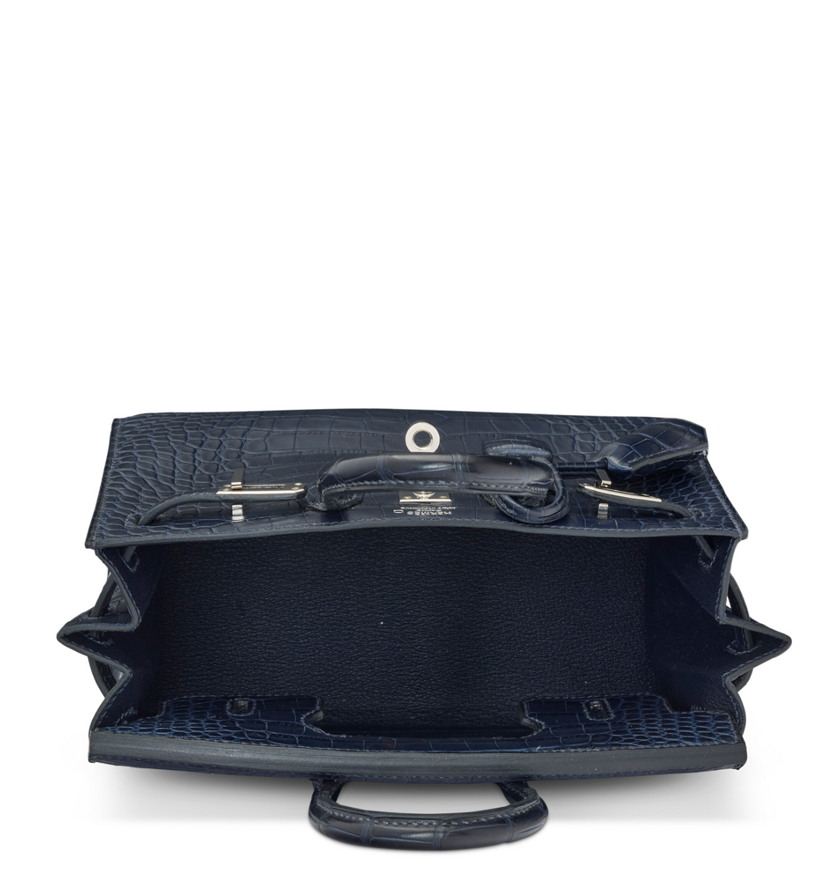 Birkin 20 Matte Bleu Alligator Palladium