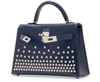 Kelly II 20 Clouté in Bleu Abysse Box Calfskin Limited Edition