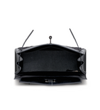 Kelly28 Black Box Calfskin Sellier Feathers & Black PVD Hardware (So Black Edition)