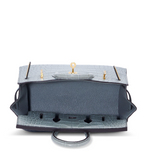 Birkin 20 Matte Gris Alligator Gold Sellier
