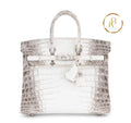 Birkin 25 Himalaya Matte Niloticus Croc Handbags