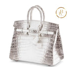 Birkin 25 Himalaya Matte Niloticus Croc Handbags