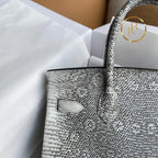 Birkin 25 Ombre Lizard Palladium Hardware