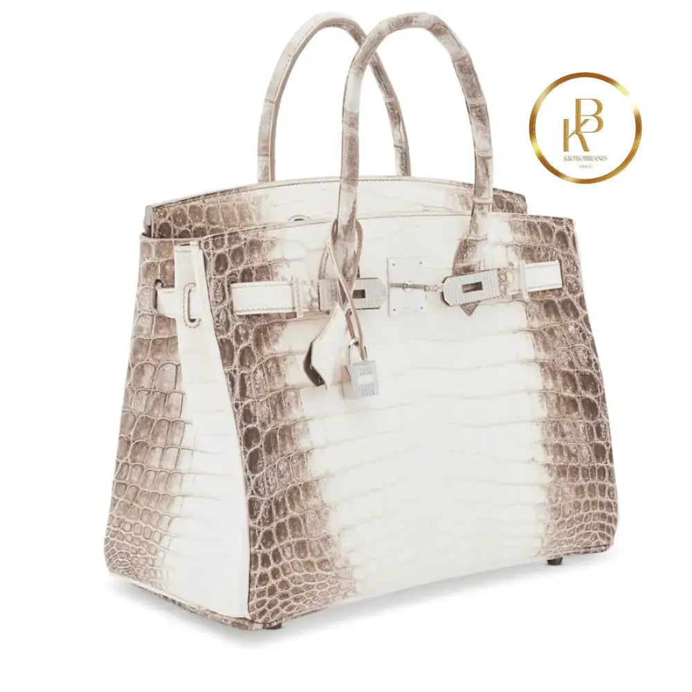 Birkin 30 Matte Himalaya Niloticus 18K White Gold Diamond Hardware