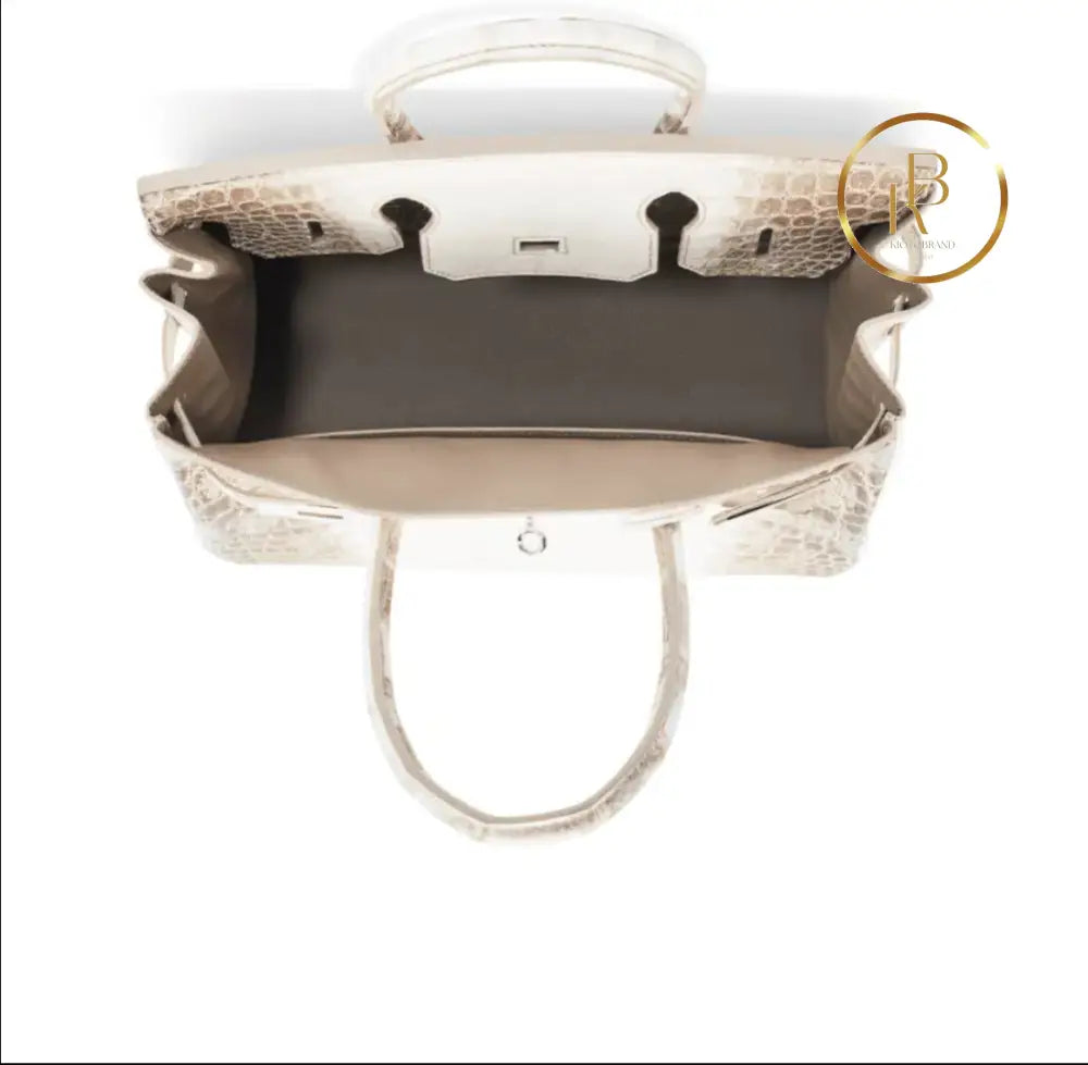 Birkin 30 Matte Himalaya Niloticus 18K White Gold Diamond Hardware - handbags