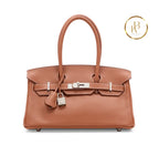 Birkin JPG Shoulder 29 Gold Evercolor Palladium handbags
