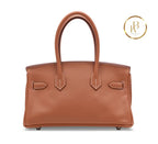 Birkin JPG Shoulder 29 Gold Evercolor Palladium handbags