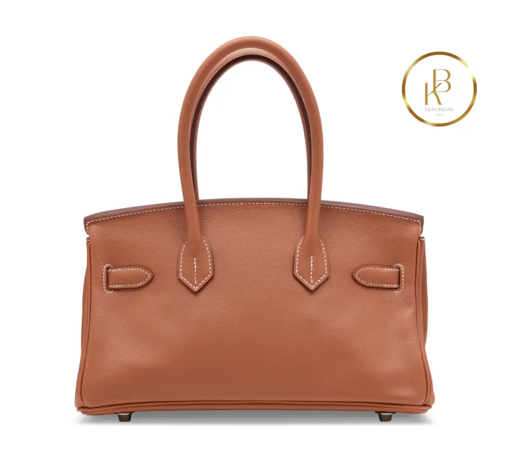 Birkin JPG Shoulder 29 Gold Evercolor Palladium handbags